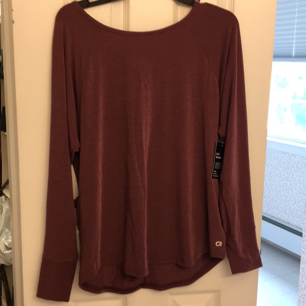 Gap Breathe Plum colored Top
